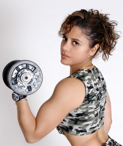 weight lifting woman